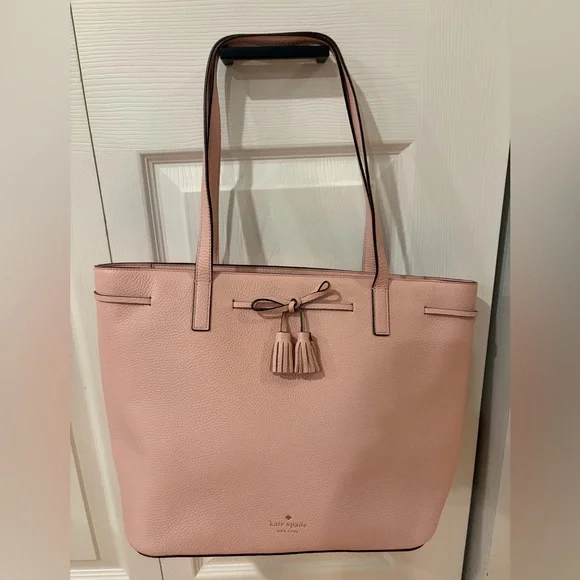 Kate Spade Blush Pink Tote with Tassels - Picture 2 of 8